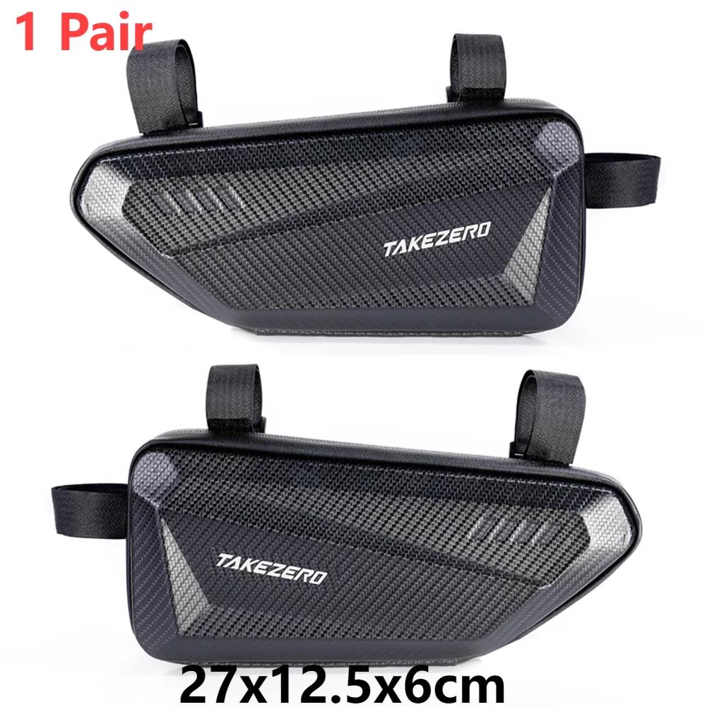 Motorcycle Side Bags Waterproof EVA Hard Shell Electric Bike Hanging Bag Mountain Bike Triangle Pouch Bag Motorcycle Saddle Bag