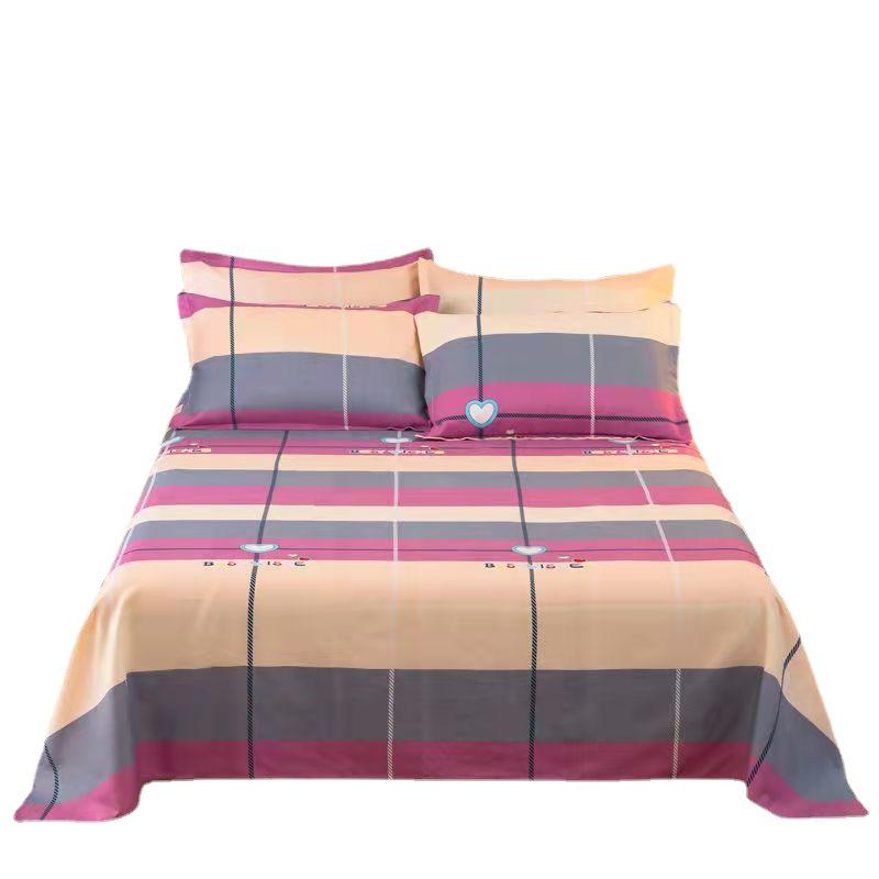 Brushed Single Bed Sheet for Dorms - All Seasons, Multi-Size Bedding