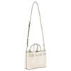 Michael Kors MK Carson Center Logo Charm Leather Tote Bag Small Women Tote Bags Beige 35S5G2ZS5T-BEI