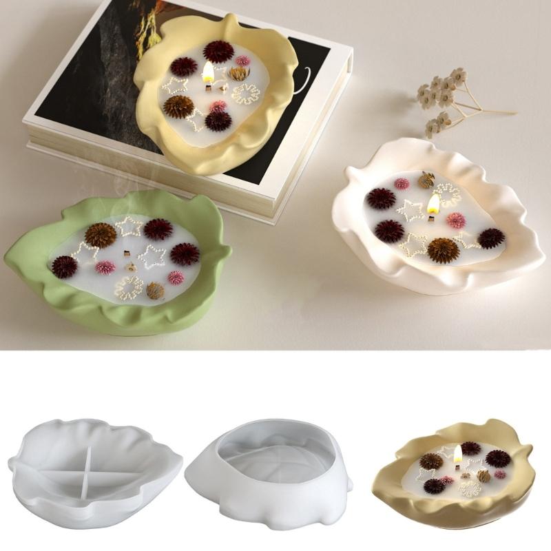Sturdy Leaf Shape Silicone Mould DIY Craft Tool For Making Realistic Resin Trays As Gift Container