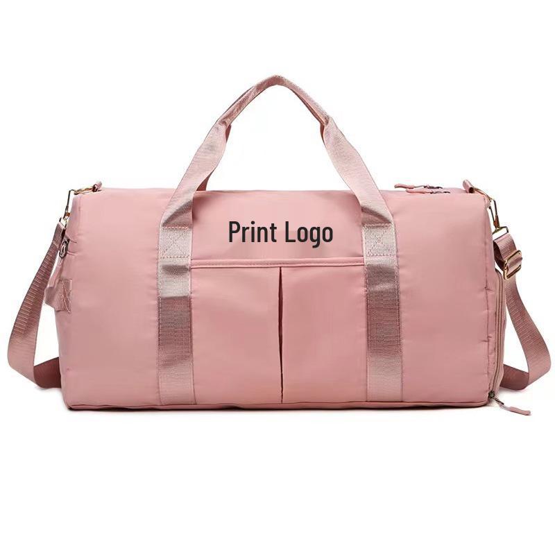Yoga Swim Fitness Bag with Logo – Large Capacity, Wet/Dry Separation, Shoe Compartment, Trolley-Ready Sports Travel Bag