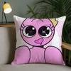 Cartoon-Spiel RRainbow Friends Kissenbezug Quadratisch Doppelseitiger Druck Sofakissenbezug Kissenbezug Schlafzimmer Nachttisch