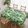 Tropical Leaves Rectangle Tablecloth for Table Decor Holiday Party Waterproof Reusable Tablecloths for Table Kitchen Dining