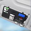 Car Sun Visor Organizer Glasses Clip Pocket Card Storage For Mitsubishi Ralliart Lancer Outlander ASX Competition Xpander Colt