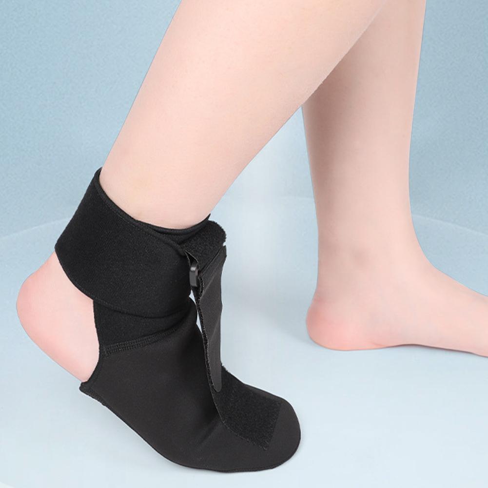 Fotledsortos för hängande fot Hängande fotstrumpa Justerbart fotstödstrumpa Mjuk sträckare för plantar fasciit för akillestendinit