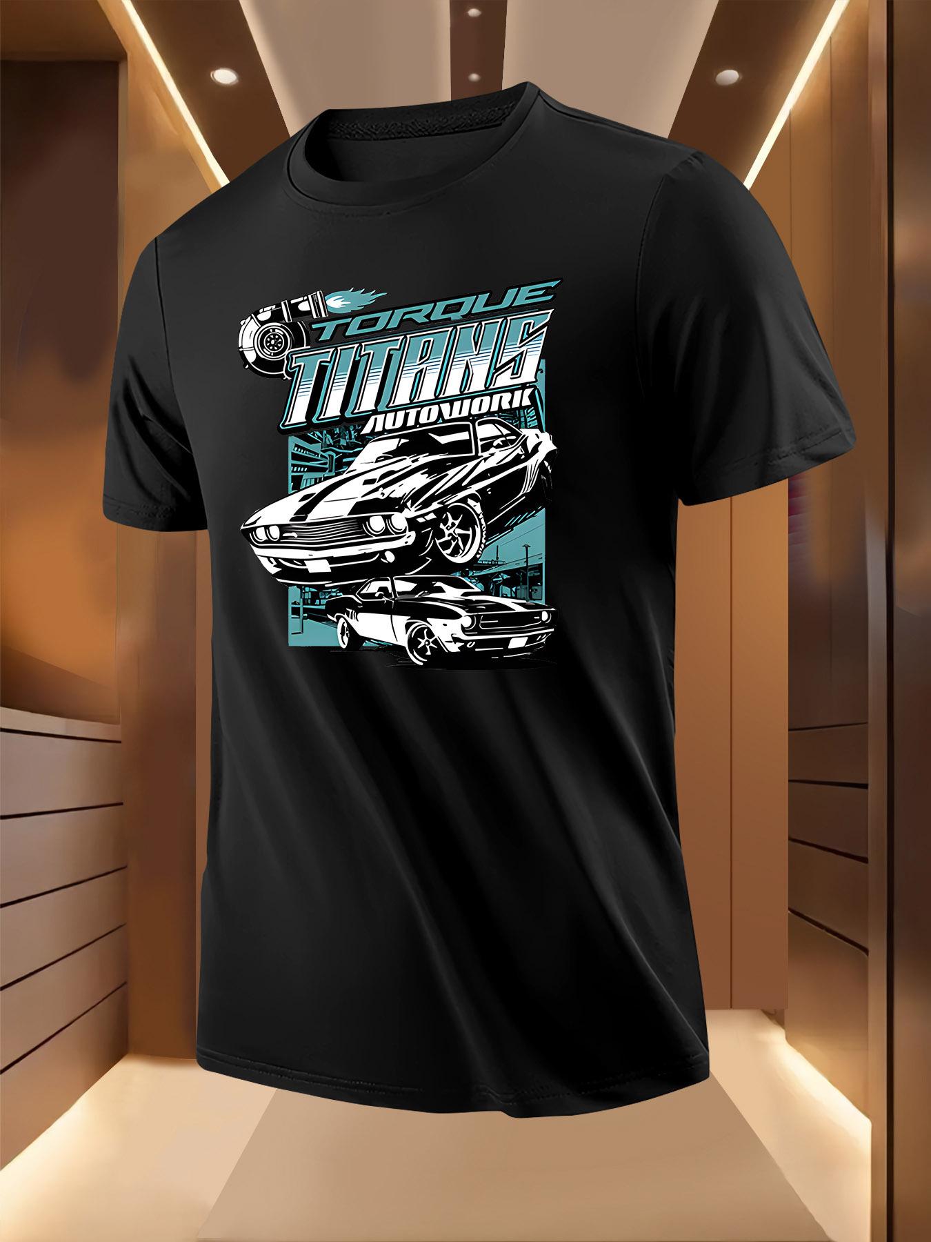 Automotive Graphic Tshirt - Lightweight Breathable Polyes... S