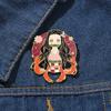 Anime Demon Slayer Brooch Unisex Fashion Lapel Pin Backpack Badge Cosplay Fan Gift Costume Backpack Decorative Accessory