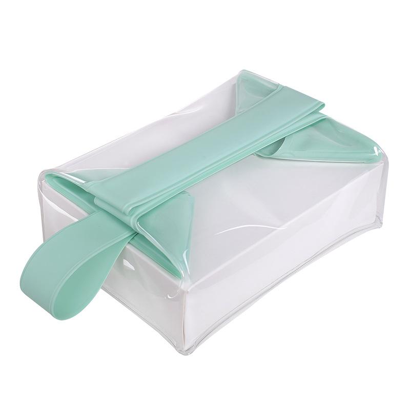 

Clear Toiletry Bags with Magnetic Closure Leak-proof Makeup Bag Large Capacity PVC Cosmetic Pouch for Women Men Traveling бирюзовый