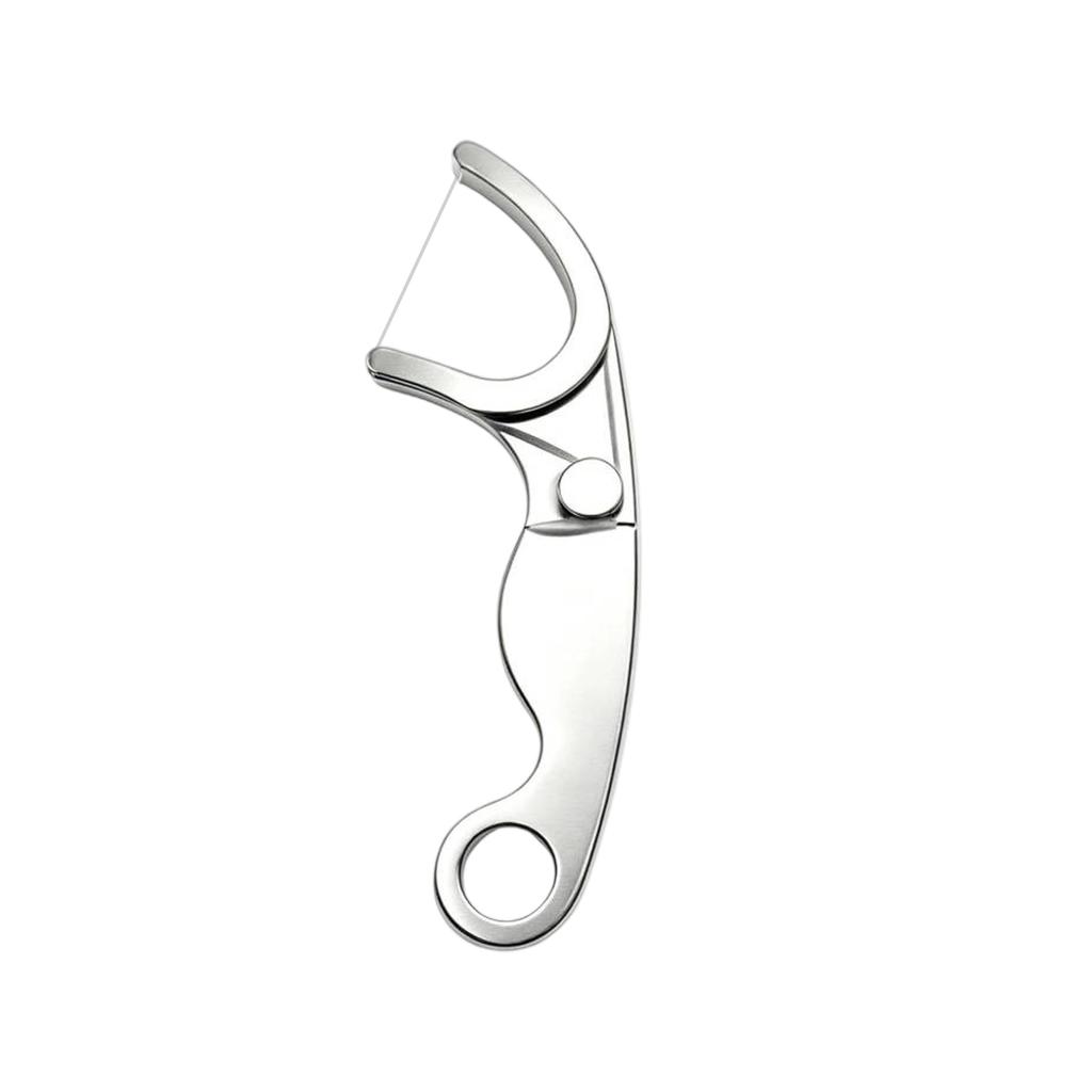 Stainless Steel Dental Floss Picks Reusable Dental Flosser Tool with Ergonomic Handle for Effective Plaque Removal and Oral Hygiene Maintenance