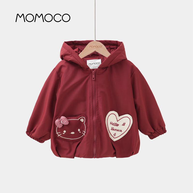 MOMOCO Girls Thick Winter Hooded Padded Jacket 140