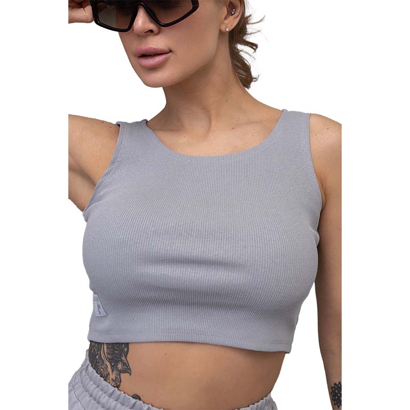 Женская майка-топ в рубчик N9-RB TotalFit  (06399882)