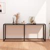 Day and Night - Day and Night Black Tempered Glass Console Table 180x35x75.5 Cm
