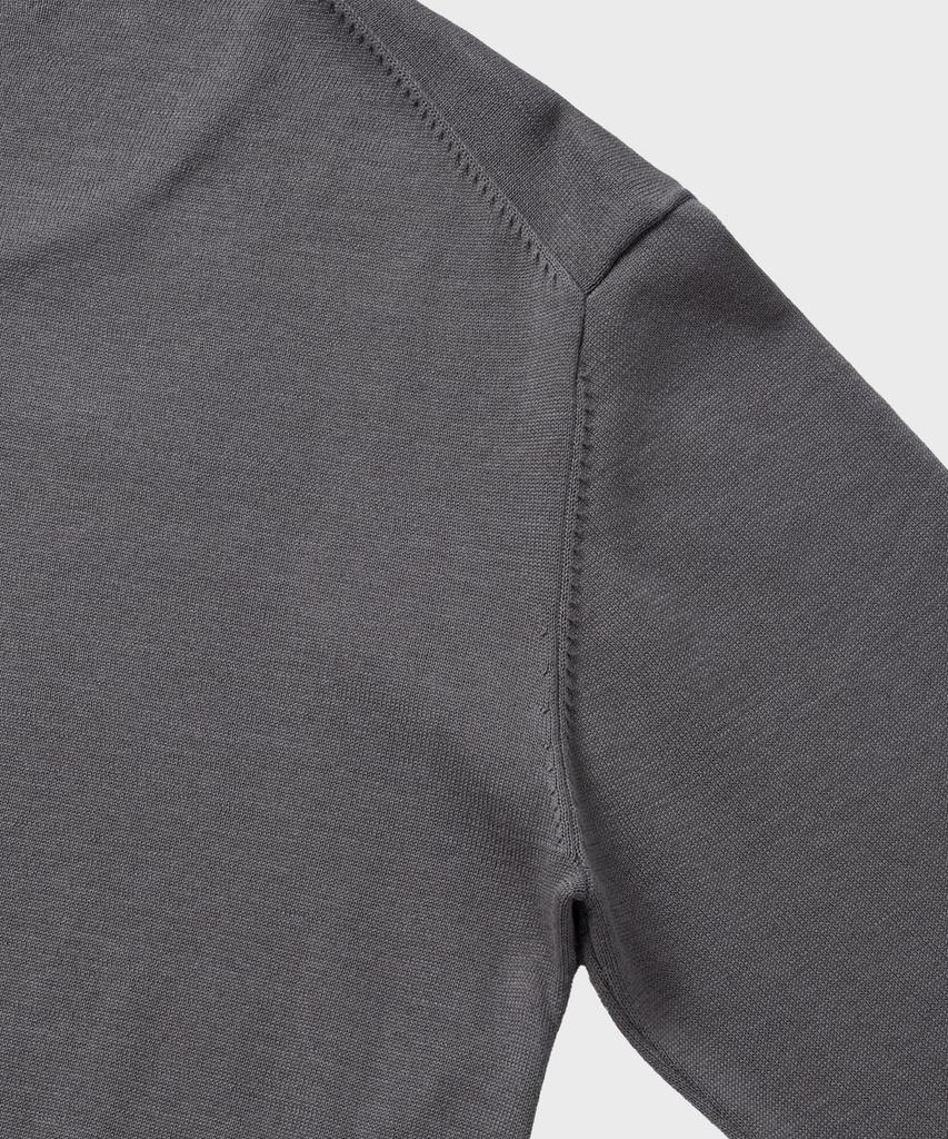 NONBLANK Fine Gauge U-Neck Ls Knit_Charcoal