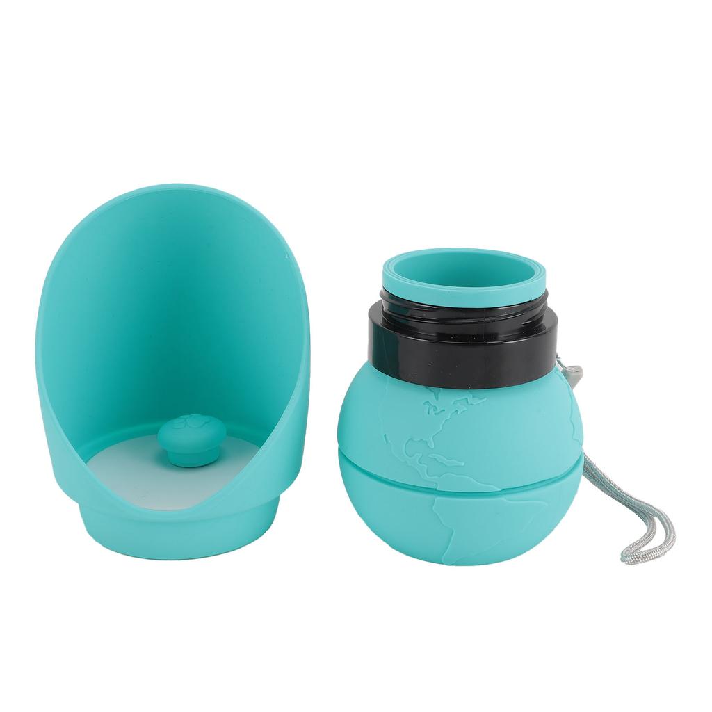 Dog Water Bottle Portable Silicone Pet Collapsible Travel Drink Dispenser with Folding Bowl for Pet