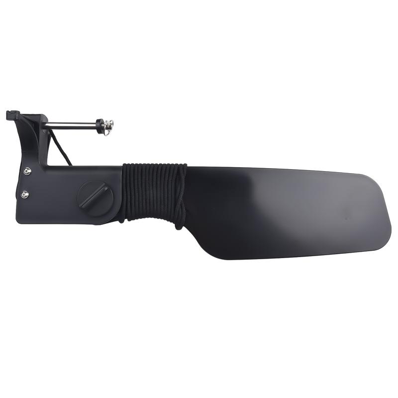 Gouvernail de Bateau pour Kayak Canoë avec Poulie Contrôle de Direction Bateau de Pêche Gouvernail à Grande Queue en Nylon pour Utilisation sur Embarcation