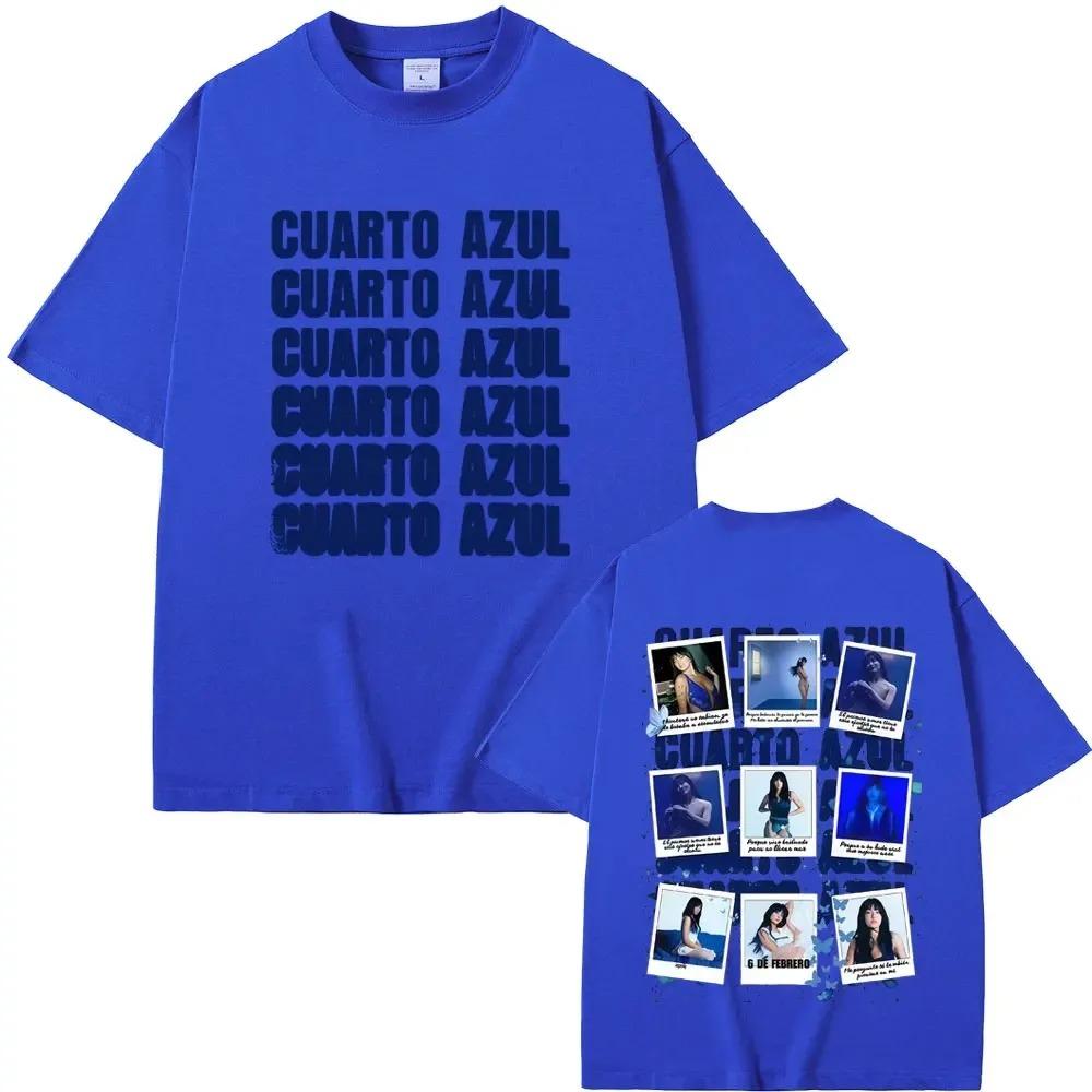 Cuarto Azul Album Double Sided Collage T-Shirt Latin Pop Artist Oversized White Unisex Music Oversized Women And Men T-shirts