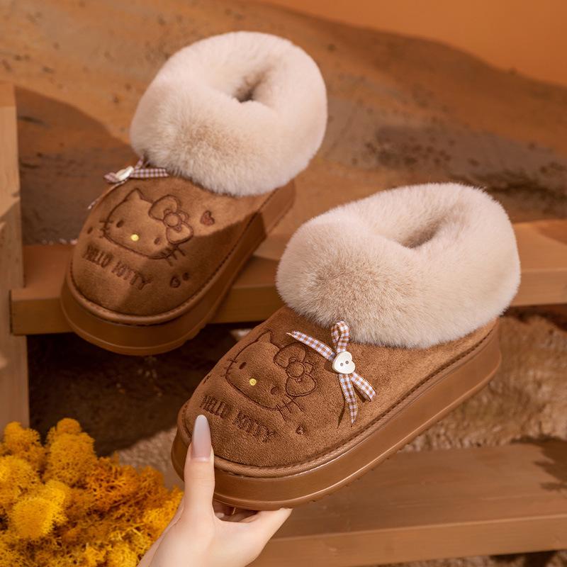 

Комнатные кожаные тапочки 2025 года с подошвой из сухожилий: Уютные зимние хлопковые тапочки для мужчин и женщин, закрывающие пятку и теплые 38-39 темный кофе