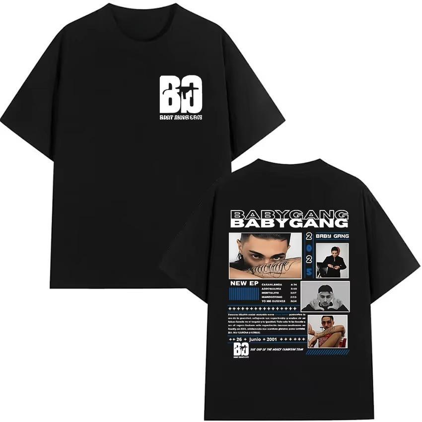 Rapper Baby Gang Tour Album Merch T-Shirts Herren Damen Kleidung Hip Hop T-Shirt Frühling Sommer Hip Hop Freizeit Kurzarm Oberteil