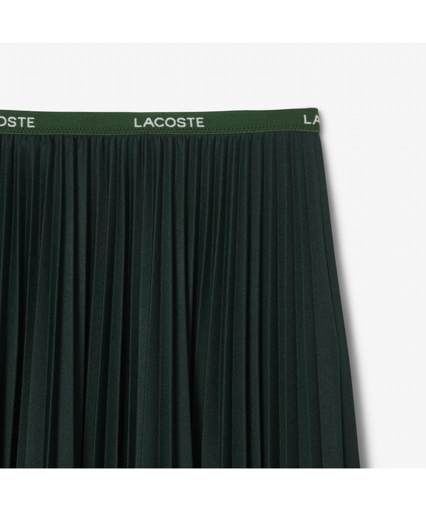Lacoste Women'S Long Pleated Poly Long Skirt Jf1402-55N Yzp