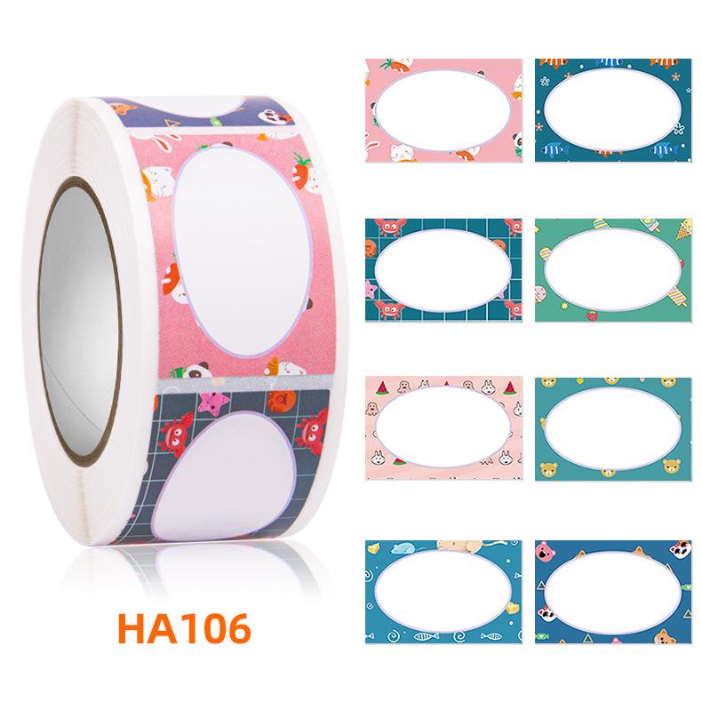 350 Cartoon-Namensaufkleber für Kinder – Selbstklebend für die Schule