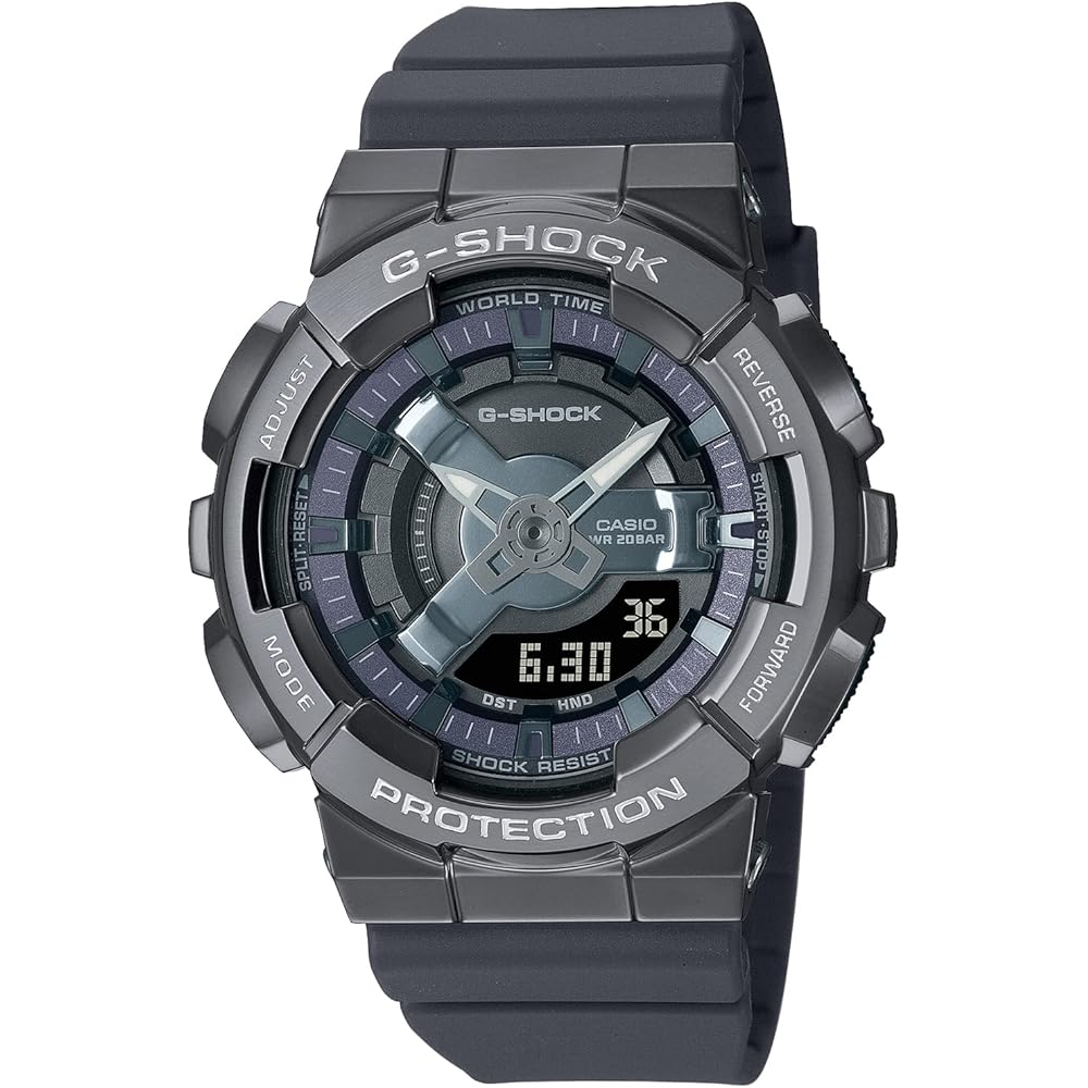 Casio G-Shock GM-S110B-8AJF Mid-Size Metal Covered Watch Gray Women s