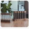 Glass Test Tube Spice Storage Set with Wooden Base
