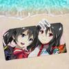 Japanese Anime Akame Ga KILL Beach Towel Colorful Bath Towels for Girl Microfiber Quick Dry Sand Free Beach Spa Gym Pool