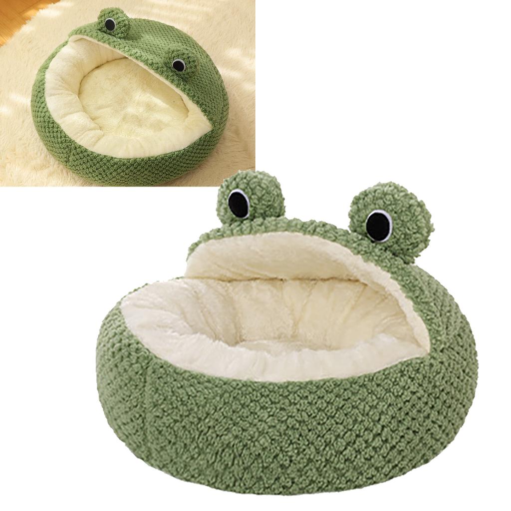 Green Cat Bed Washable Non Slip Waterproofing Bottom Comfortable Cute Dog Kitten Sping Bed for Home