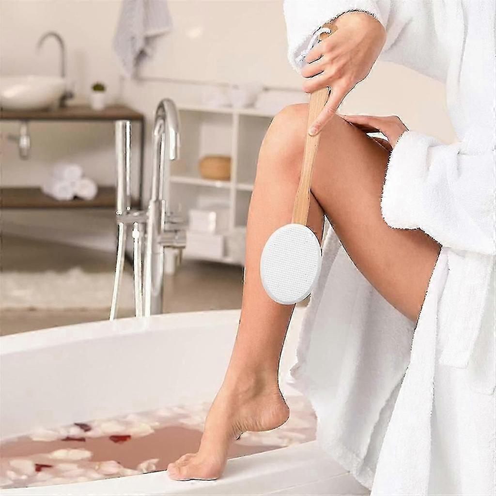 Lotion Applicator for Back, Feet, 4 Replaceable Pads, 1 Long Handle, Back Lotion Applicator for Seniors, Women