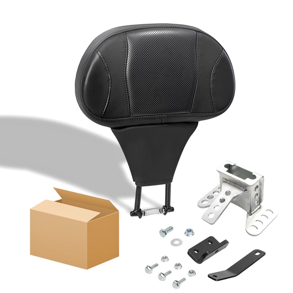 Motorcycles Front Driver Rider Seat Backrest Pad Adjustable For Harley Davidson Touring Road King Street Electra Glide 2009-2025