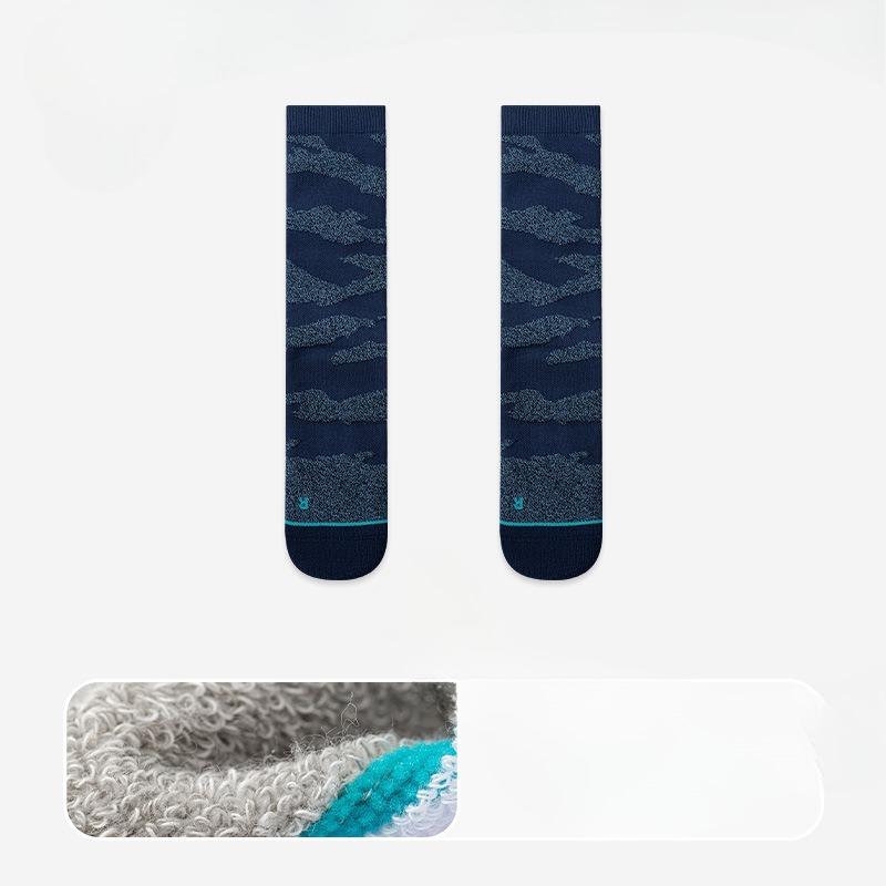 Male Autumn Professional Outdoor Sports Running Towel Bottom Sweat Absorption Shock Inhibition Tube Socks