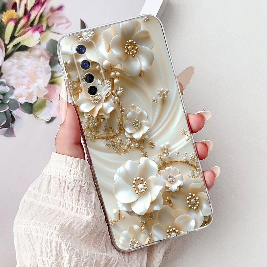For Realme 7 5G Case RMX2111 Cute Cat Luxury Painted Cover Soft Silicone Phone Case For Realme 7 Pro Realme7 5G Back Cover Coque