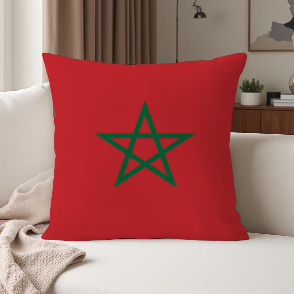 Luxury Morocco Flag Pillow Case Suitable For Bedrooms Living Rooms Cars Home Decoration