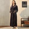 Couples' Thickened Winter Flannel Bathrobes - Men's Towel Style & Women's Coral Fleece Robes