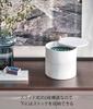 Yamazaki Mosquito Coil Holder with Storage Tray Tower with Lid Incense and Insect Repellent White W14.5 x D14.5 x H15.5cm 5343