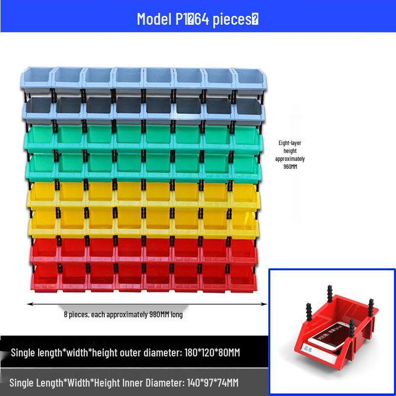 Plastic Component Storage Box with Adjustable Sections
