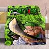 One Piece Anime Flaneldecke - Weich Warm Perfekt für Sofa, Bettwäsche Camping Reisen Büro Heimdekoration -QJY