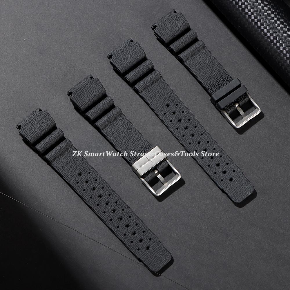 Rubber Watch Strap 20mm 22mm 24mm ND Limits Diver Sport Watchband for Seiko for Citizen for Promaster for Water Ghost Bracelet