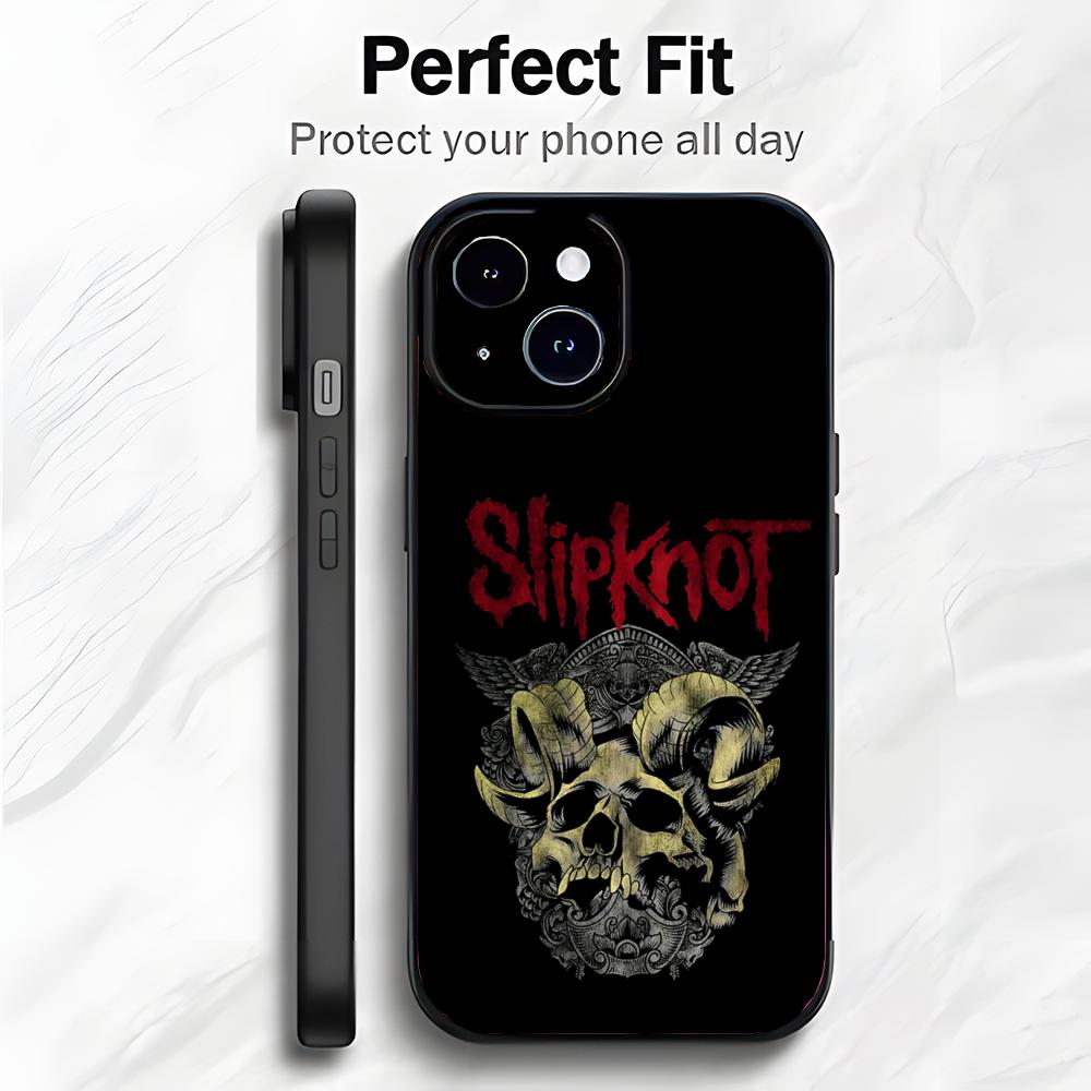 Heavy Metal Band S-Slipknot Telefoonhoesje Telefoonhoesje Zachte Verpakking Lichtgewicht Voor iPhone17 16 15 14 13ProMax