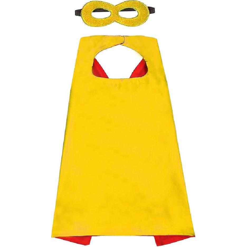 Halloween Capes and Mask for Kids 4-10 Year Double Side cape Costume Cosplay Dress Up Kids Cape Toy for Boys