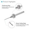 CoCud Micro PCB Drill Bits 3.175mm Shank 0.8mm Cutting Edge Tungsten Carbide Printed Circuit Board Drill Bits for CNC Drilling Engraving Machine 10pcs