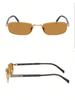 Prada 0PRB54S Gold Rectangle Sunglasses