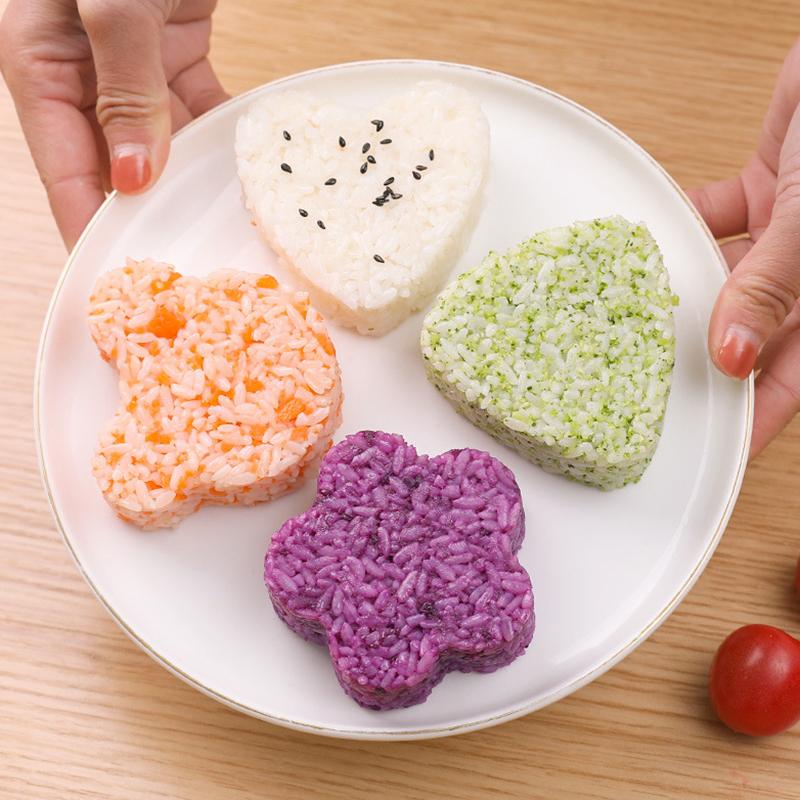 Diy Sushi Mold Onigiri Rice Ball Food Press Triangular Sushi Maker Mold Japanese Home Kitchen Bento Accessories Tools