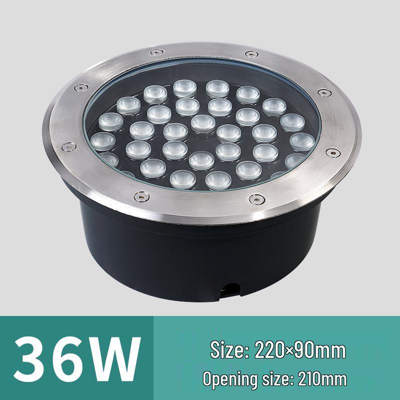 Low Voltage 12V-24V Outdoor LED In-Ground Light: Waterproof, Stainless Steel for Parks and Courtyards