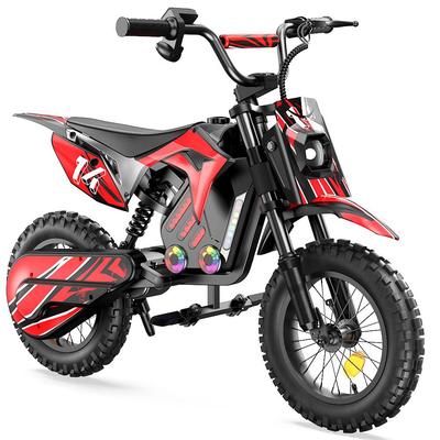 iScooter A14 Kinder Multi-Terrain Elektromotorrad 36V5.2Ah Batterie 500W Motor 14 Zoll Reifen Mit Vorder- und Hinterrad Dual Stoßdämpfung