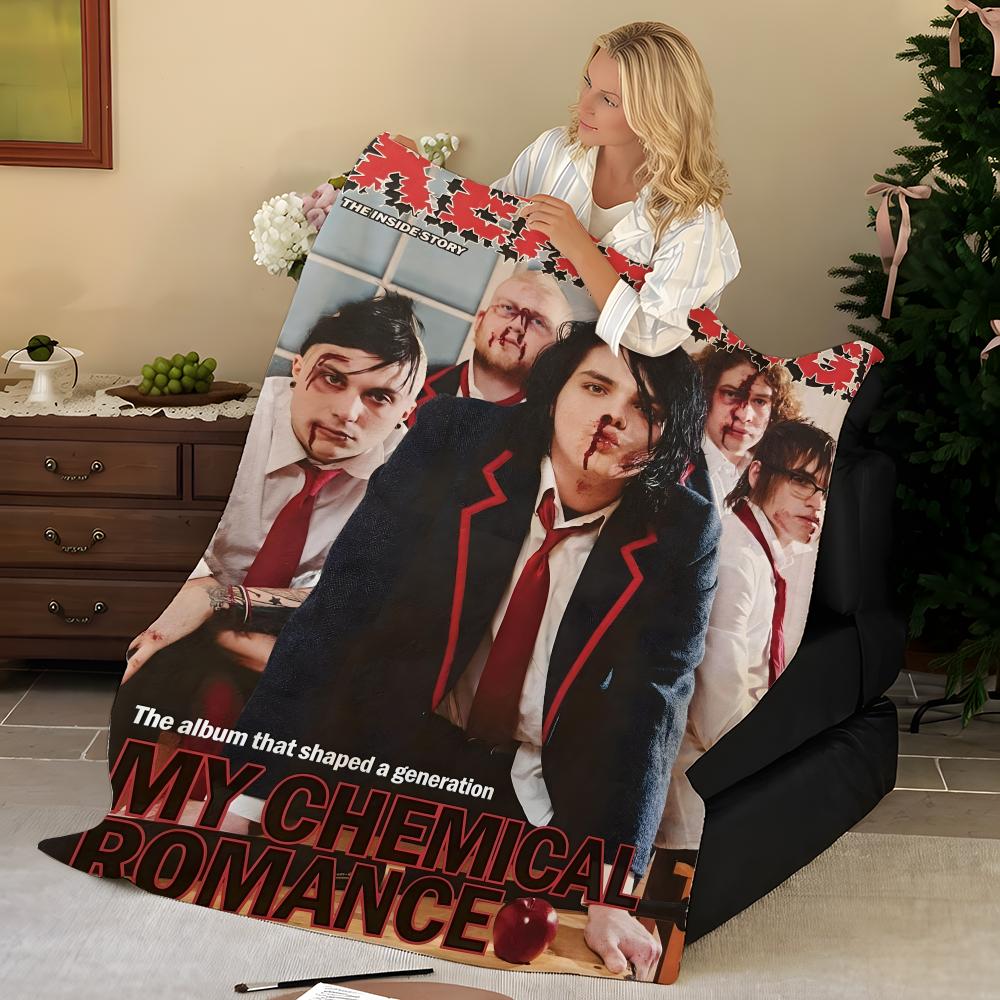 Musik M-My C-Chemical R-Romance Wurf Flanelldecke, Weich Warm, Strapazierfähig & Waschbar niedlich Cool