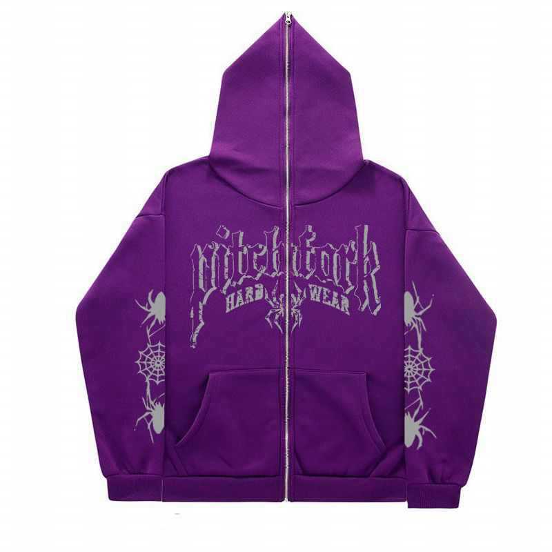 2024 cross-border new product Kuroshio cardigan boys coat oversize hoodie hoodie couple spider sweater
