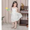 Crystal Princess Closed Toe Sandals, Soft Flat Casual Dance Shoes Summer Footwear for Big Girls