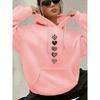 Autumn and Winter Women's Casual Hoodie Geometric Pattern Hooded Collar Autumn and Winter Casual Wear