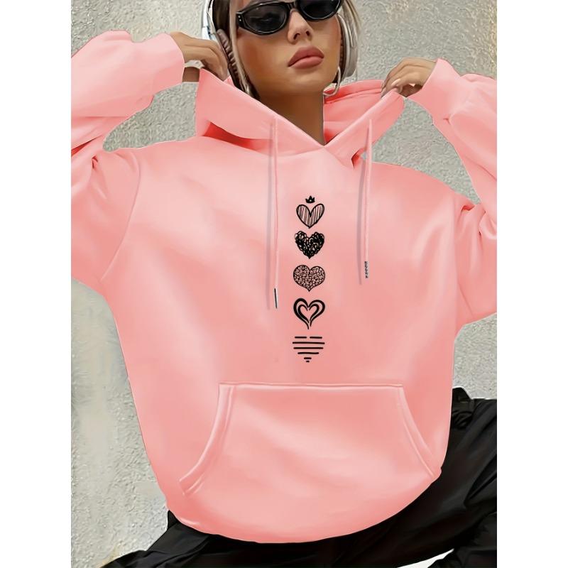 Autumn and Winter Women's Casual Hoodie Geometric Pattern Hooded Collar Autumn and Winter Casual Wear